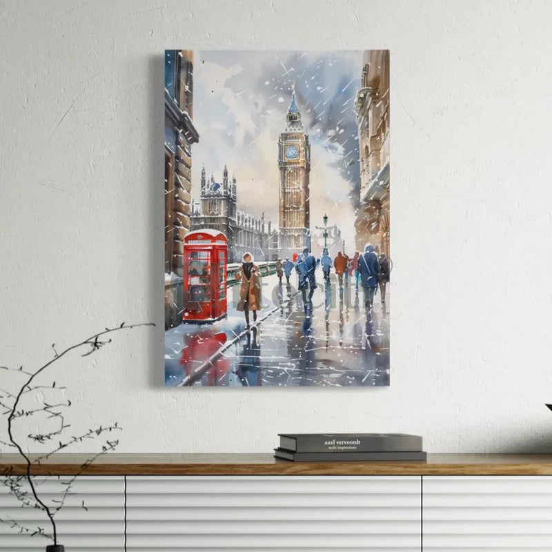 Iconic Foreign Cities New York, Paris, London Canvas Giclee Print