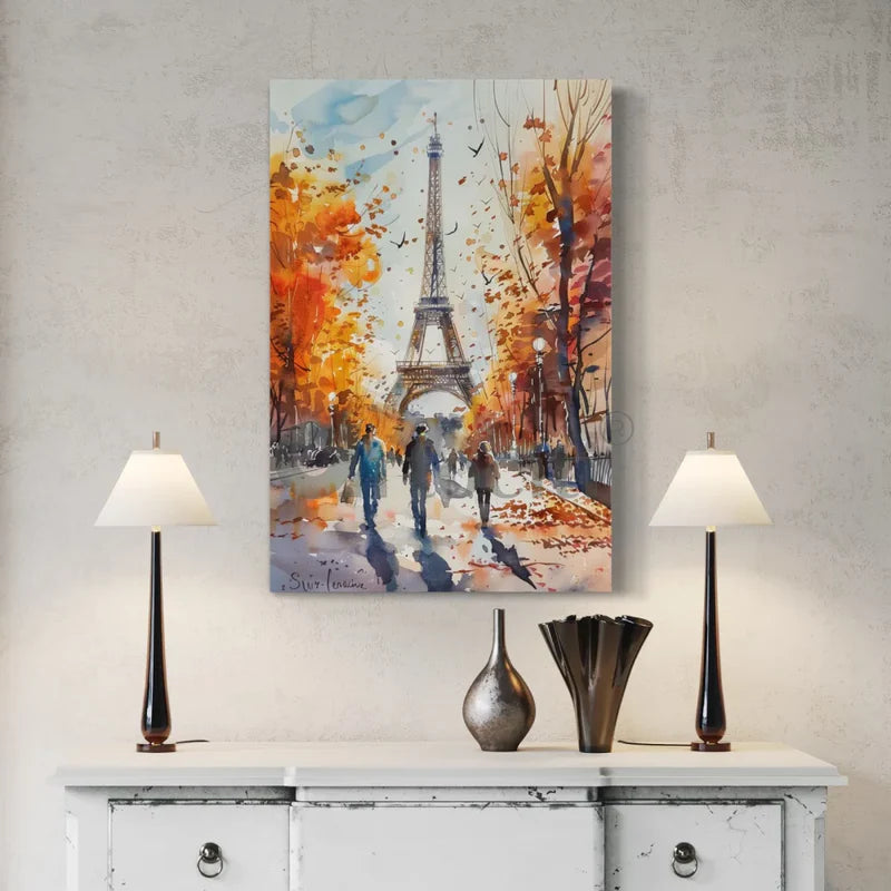 Iconic Foreign Cities New York, Paris, London Canvas Giclee Print