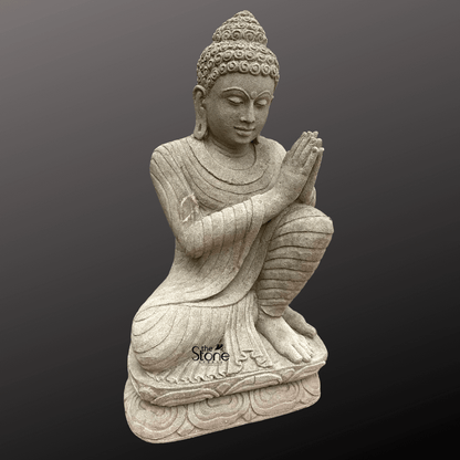 Antique Stone Buddha Statue 3ft