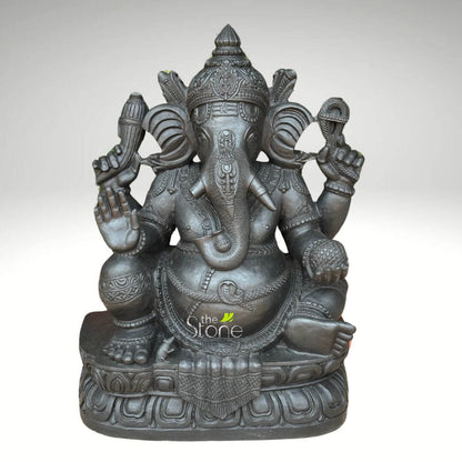 2.5 feet Stone Ganesha Statue
