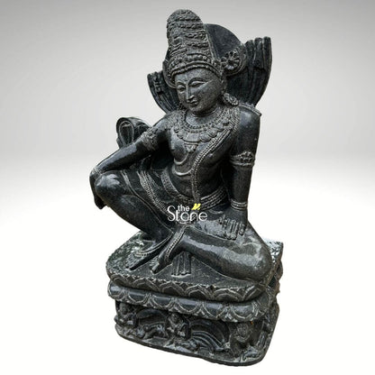 Simhanada Lokeshvara Antique Statue 2ft