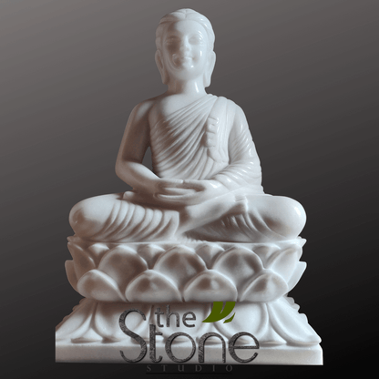 White Buddha Statue For Home 2ft