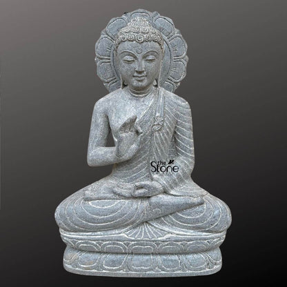 Small Stone Buddha Statue 18″