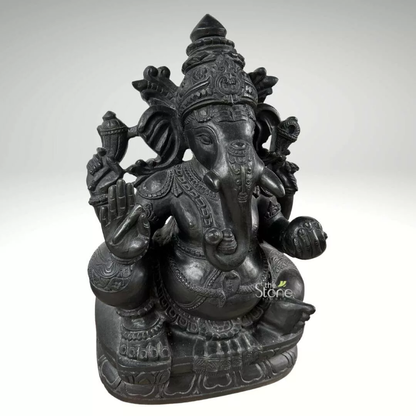 18 inch Ganesha Stone Statue
