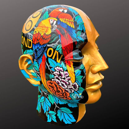 Head Pop Art Statue 4ft