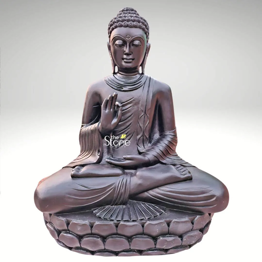 4 Feet Black Buddha Statue