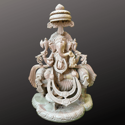 Decorative Ganesha Sitting Statue 18″