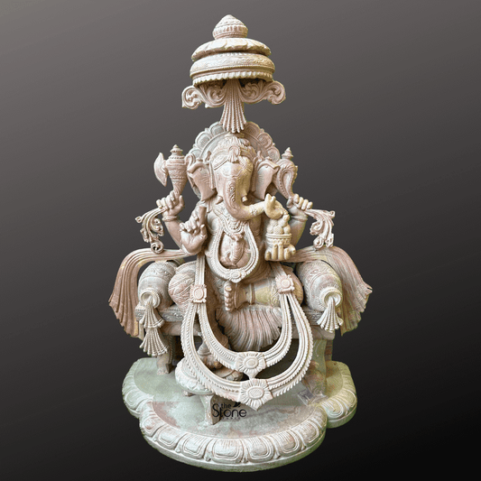 Decorative Ganesha Sitting Statue 18″
