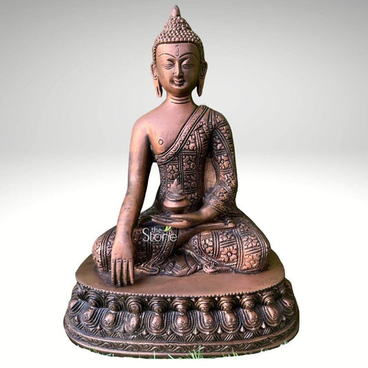 Buddha Brass Sculpture 1ft