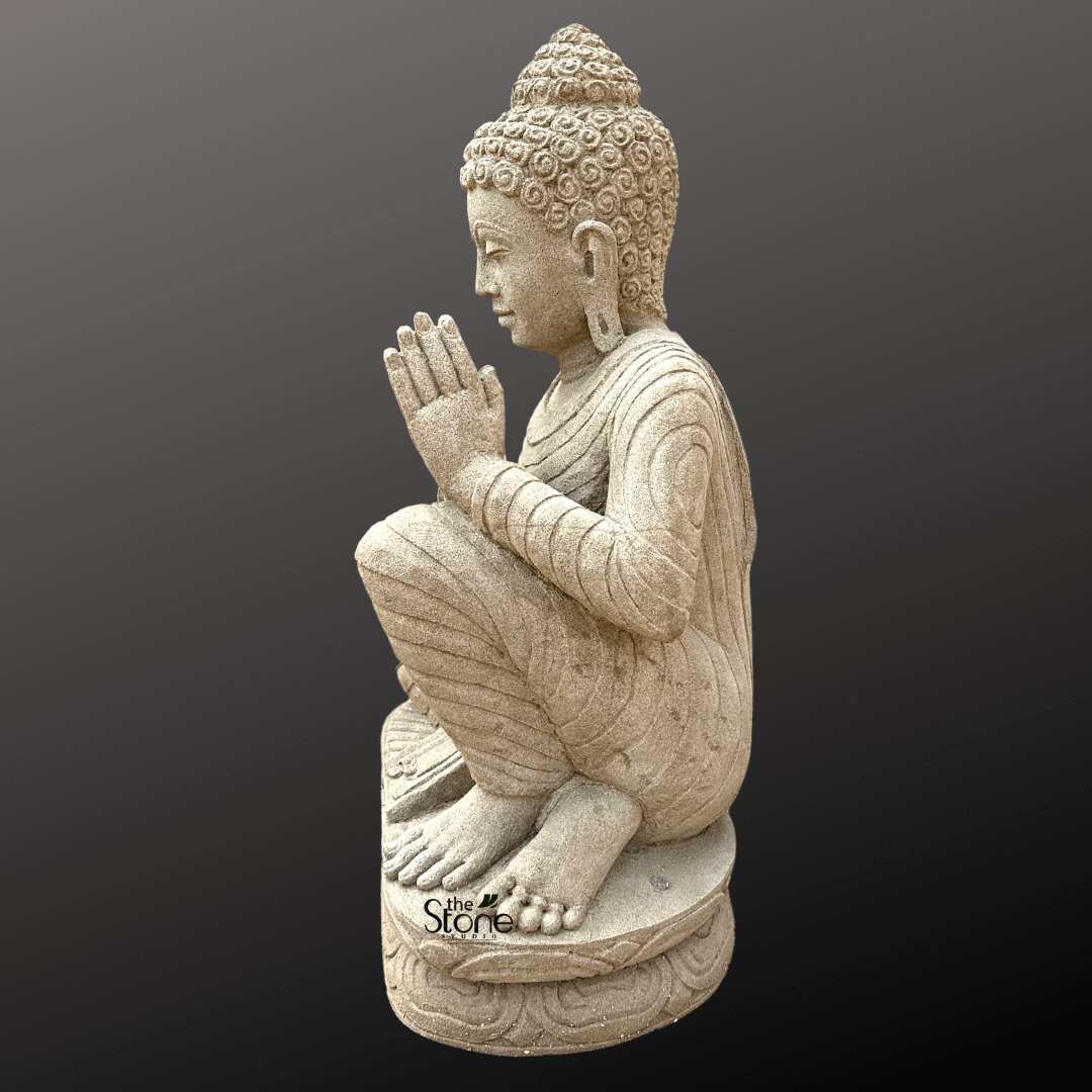 Antique Stone Buddha Statue 3ft