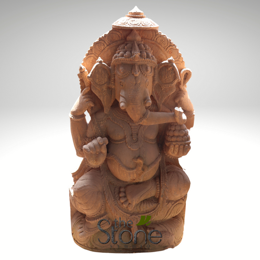 Ganapati Murti in Sand Stone 2.5′