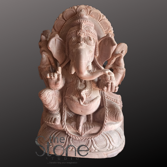 Ganesh Stone Murti 12″