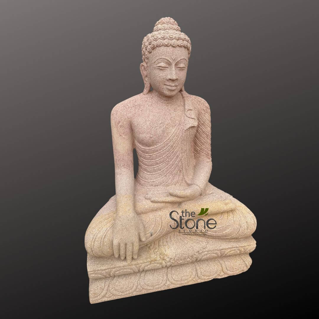 Bhumisparsha Buddha Stone Statue 3ft