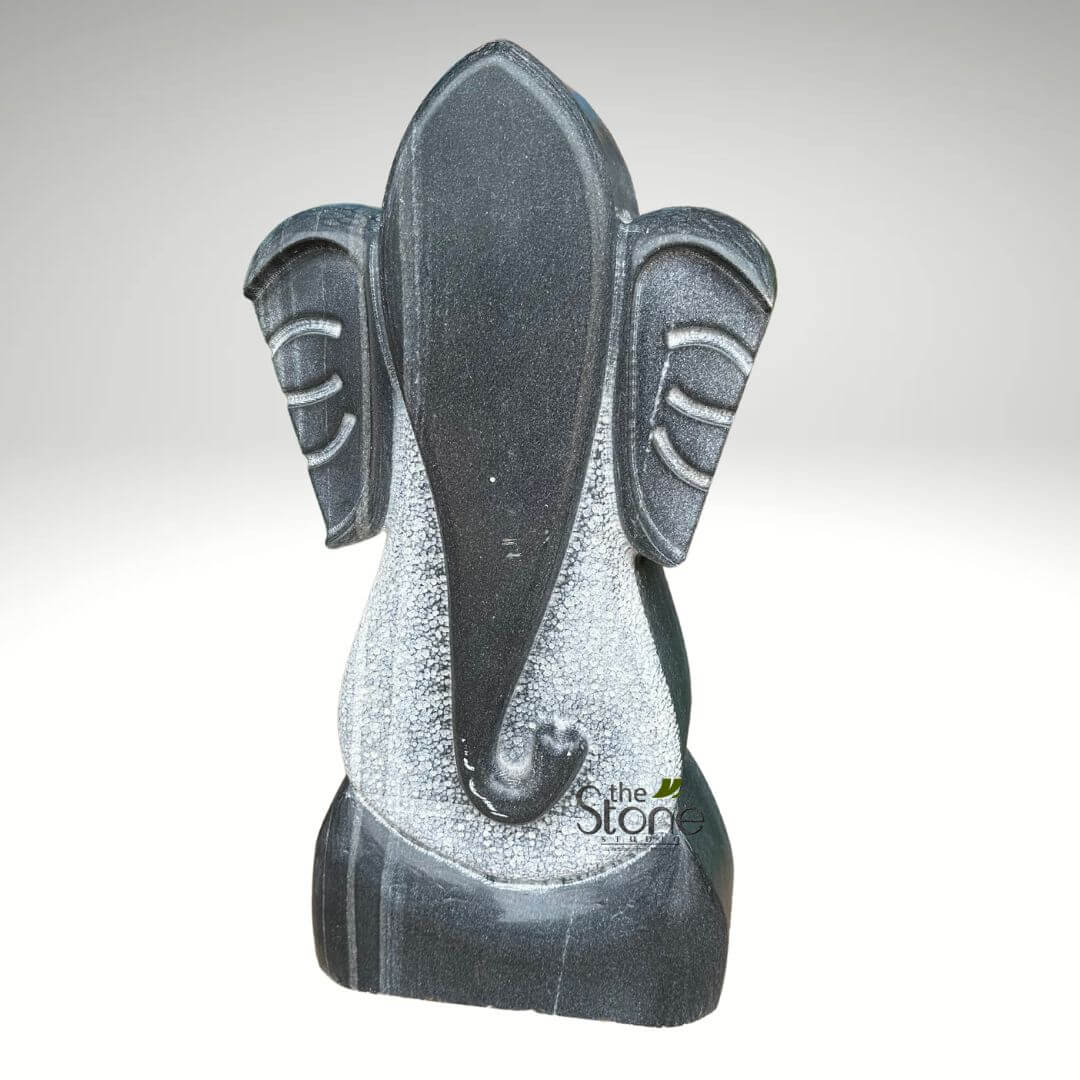 Abstract Ganesha Stone Statue 30″