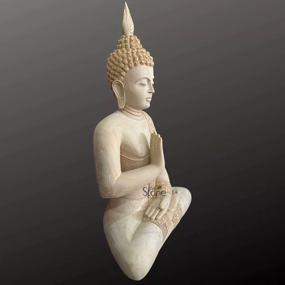 2 Feet Buddha Wooden Statue