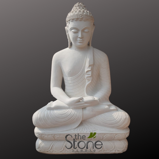 White Buddha Statue 3.5′