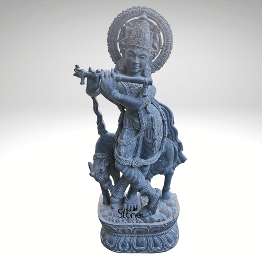 Granite Krishna Statue 3.5ft