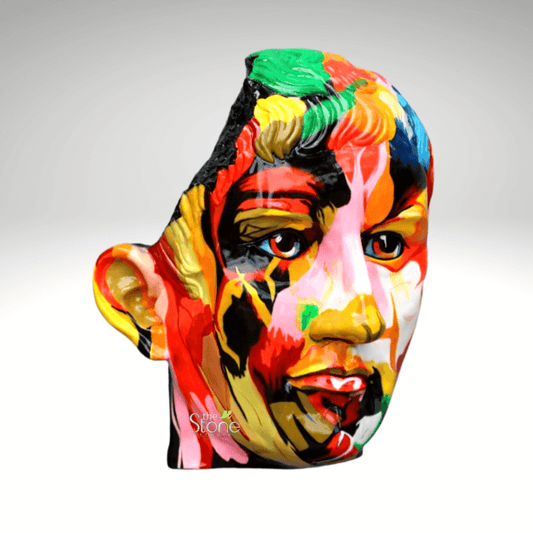 Pop Art Face Sculpture 42″