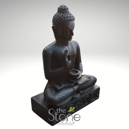 Buddha Statue Black Stone 2ft