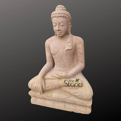 Bhumisparsha Buddha Stone Statue 3ft