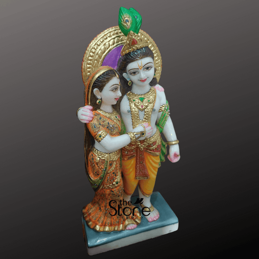 Marble Radha Krishna 18″