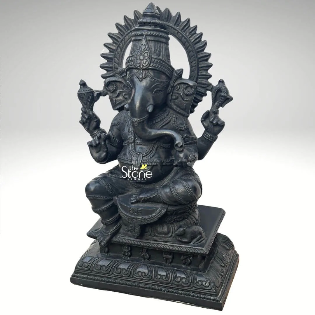 Chaturbhuja Ganesha Statue 21″