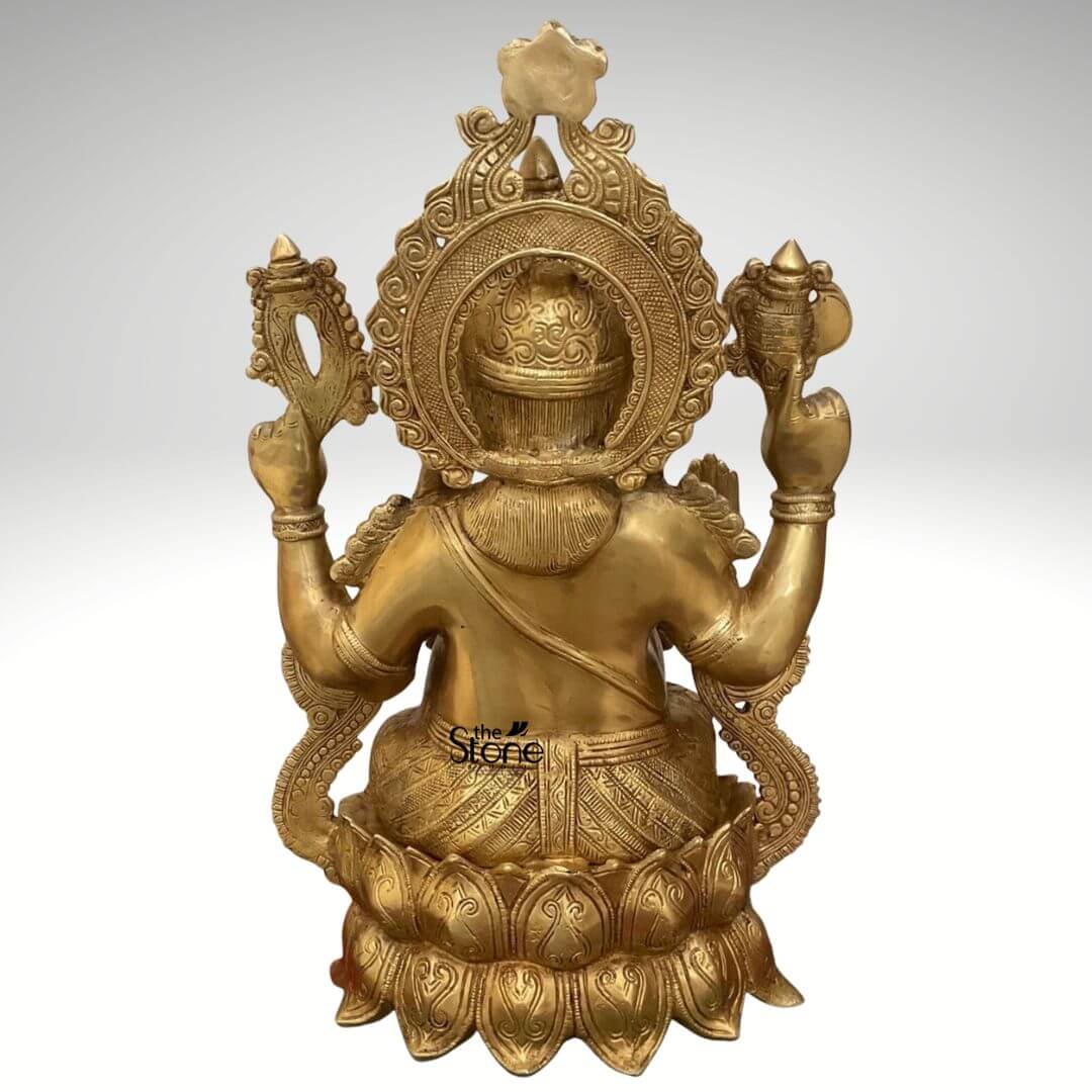 Brass Ganesh Murti 21″