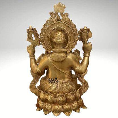Brass Ganesh Murti 21″