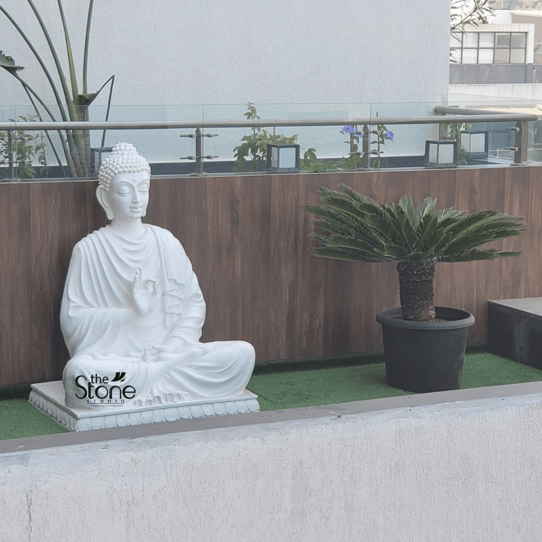 Buddha Fiber Statue 5′