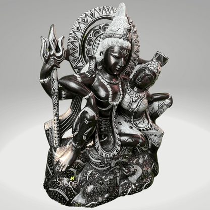 Lord Shiva and Parvati Statue 16″