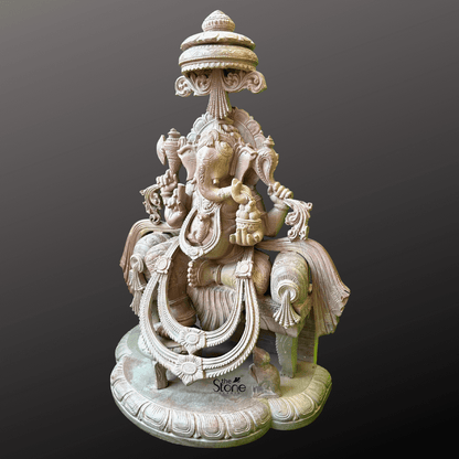 Decorative Ganesha Sitting Statue 18″