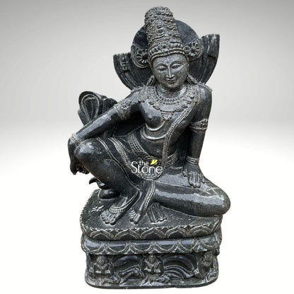 Simhanada Lokeshvara Antique Statue 2ft