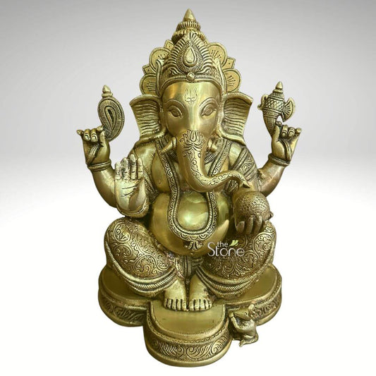 Brass Vinayagar Statue 15″