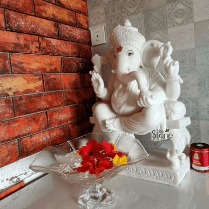 Ganesha Marble Statue 30″