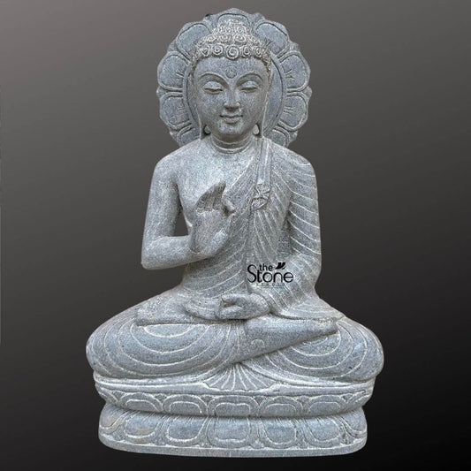 Small Stone Buddha Statue 18″