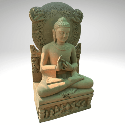 6ft Dharma Chakra Buddha Statue