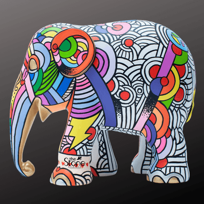 Pop Art Elephant Statue 2ft
