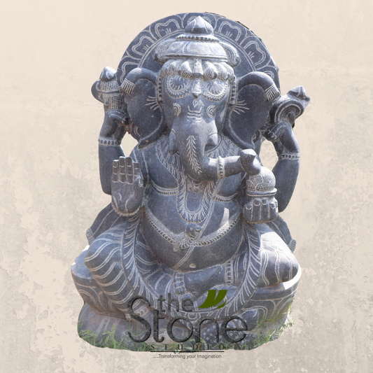 Ganapati Murti Sitting in Black Muguni 3′