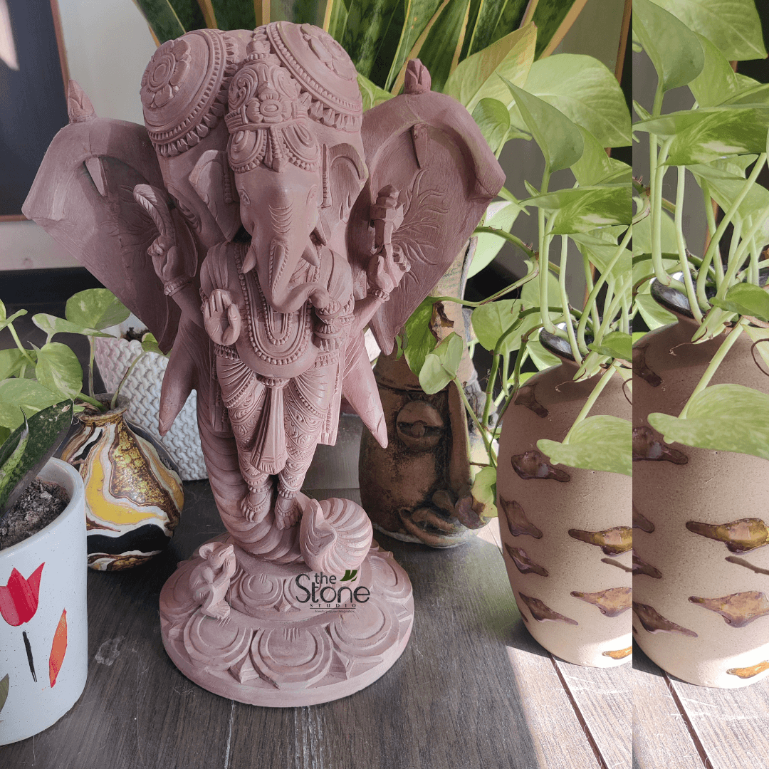 Elephant Head Ganesha Statue 14″