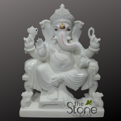 Ganesha Marble Statue 30″