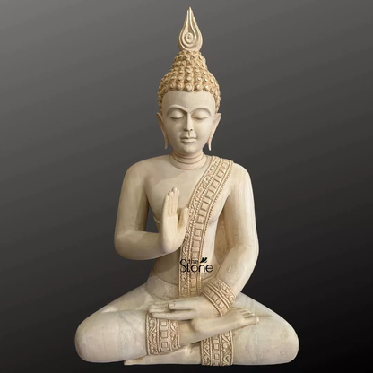 2 Feet Buddha Wooden Statue