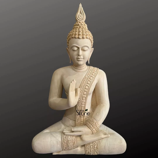 2 Feet Buddha Wooden Statue