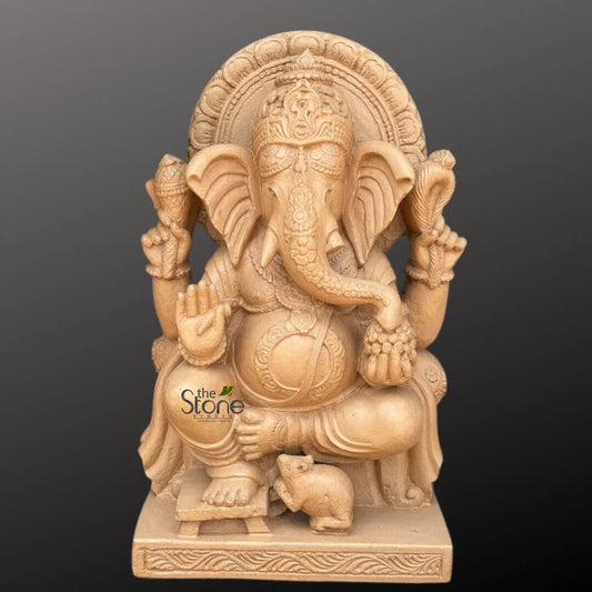 2 feet Sandstone Ganesha statue
