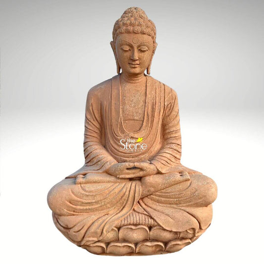 3 Feet Stone Buddha Statue