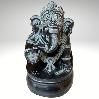 Crawling Ganesha Statue 10″