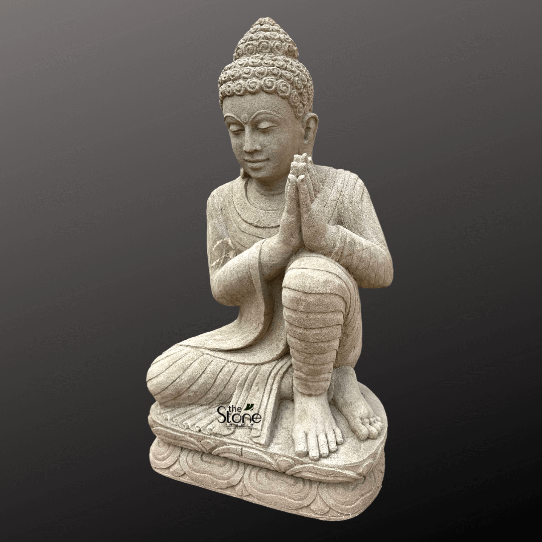 Antique Stone Buddha Statue 3ft