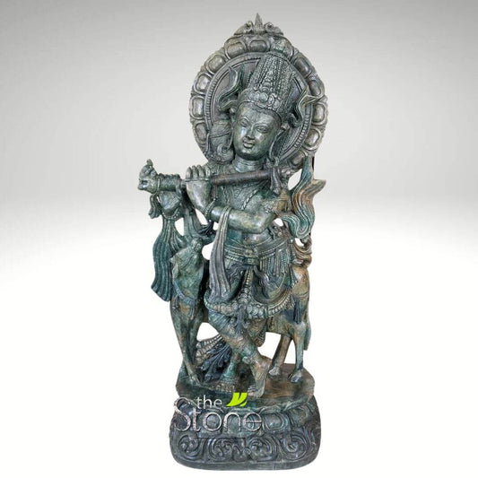 Stone Krishna Statue 3ft