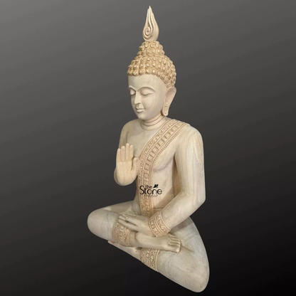 2 Feet Buddha Wooden Statue