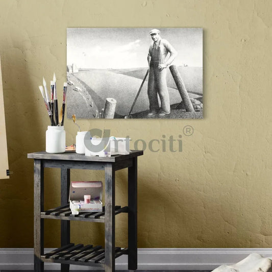 In the Spring by Grant Wood Canvas Giclee Print World Famous Painting