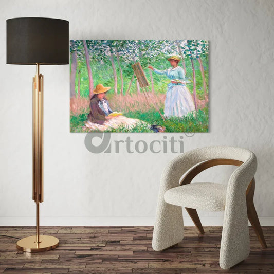 In the Woods at Giverny by Claude Monet Canvas Giclee Print
